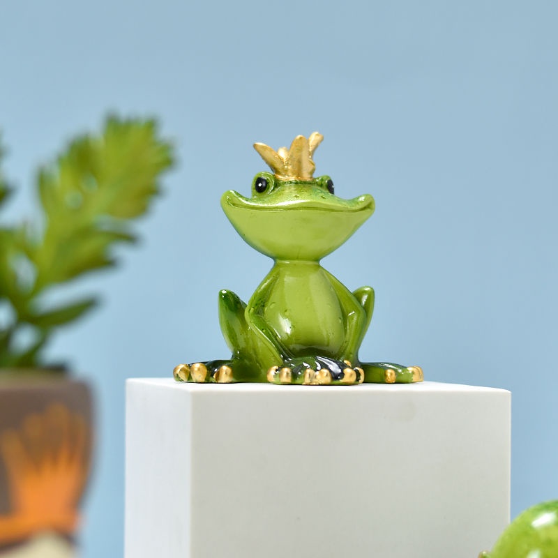 Bộ Tượng Ếch Tập yoga Để Bàn Trang Trí Phòng Khách / Phòng Ngủ