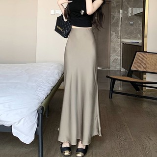 Chân váy lụa dáng dài đuôi cá KT170923