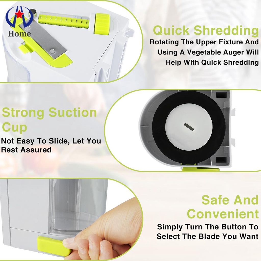 Máy Cắt Rau Củ Quả 4 Trong 1 Có Giác Hút Mạnh Mẽ onion potato shopskc4520