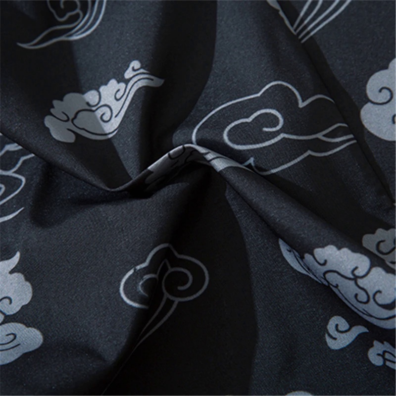 Áo Choàng Kimono Họa Tiết Mèo samurai Truyền Thống Nhật Bản Thời Trang Mùa Hè 2021 yukata haori