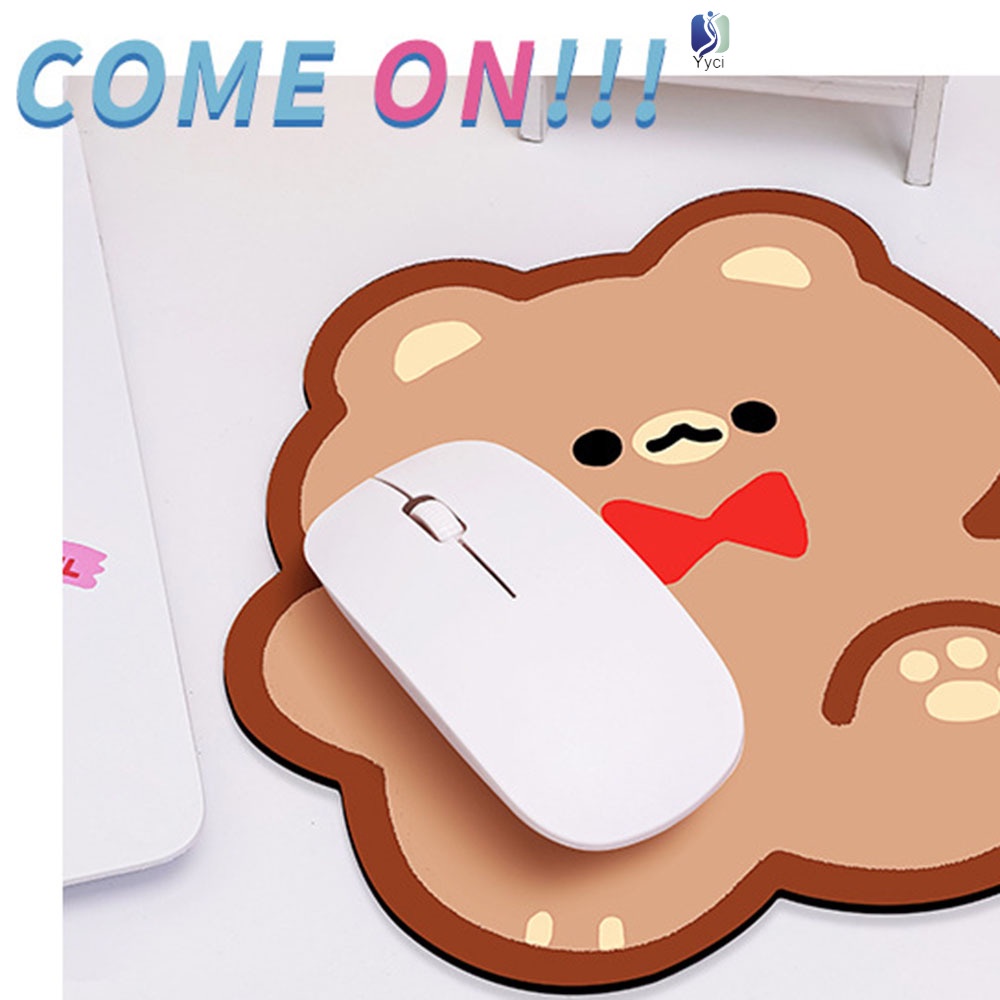 Tấm Lót Chuột Và Bàn Phím Đơn Giản Hình Dạng Cô Gái Chơi Game Không Đều Dành Cho Phòng