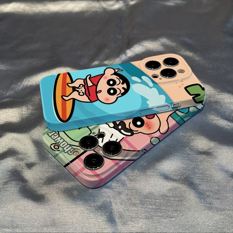 Mobile Ốp Điện Thoại Chống Sốc In Hình Cậu Bé Bút Chì shin Cao Cấp Cho Iphone 14promax 11 / 12 13 / 