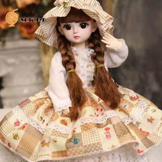 Mkeb Búp Bê Công Chúa 3d Bằng Nhựa 30cm Dễ Thương Có Nhạc Cho Bé Gái