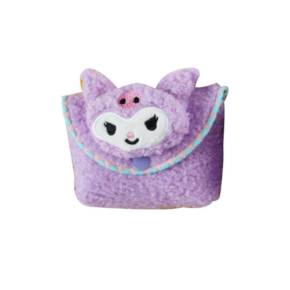 Ví Đựng Tiền Xu Bằng Bông Hoạt Hình kuromi cinnamoroll mini ins Cho Nữ