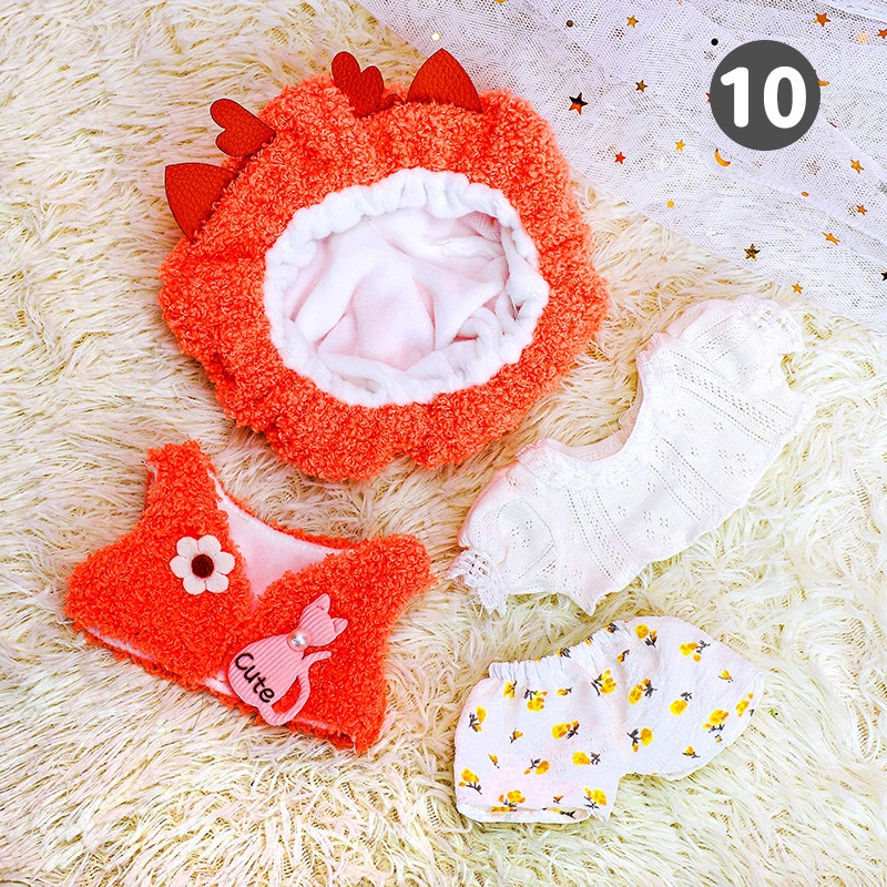 Mới Đầm cotton Đáng Yêu Cho Búp Bê 20cm