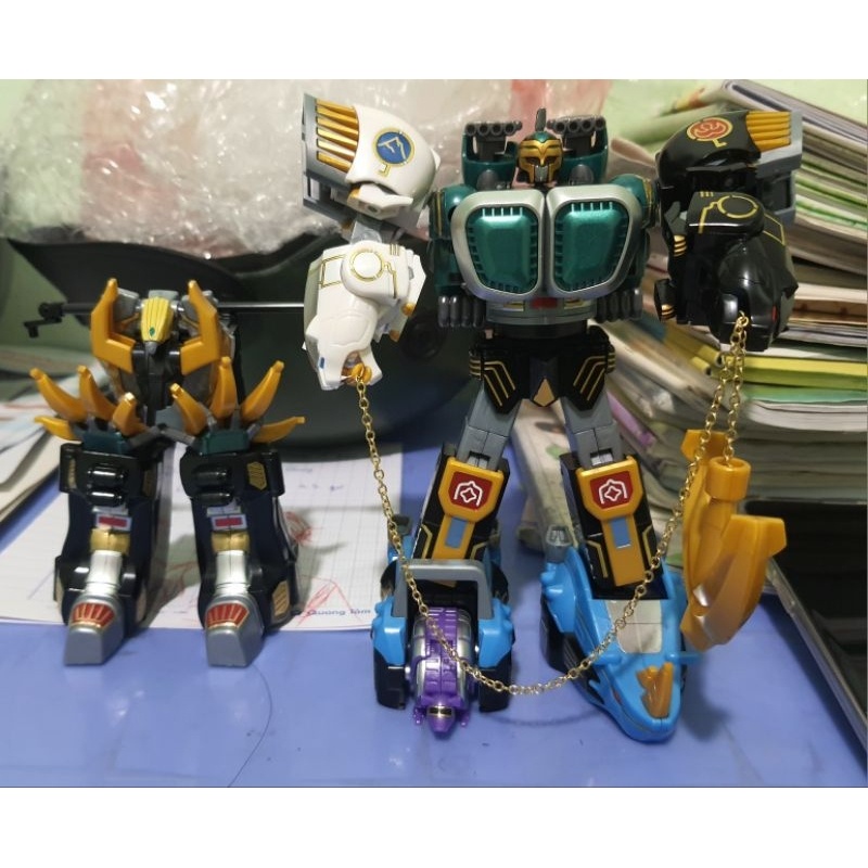 Mô hình đồ chơi siêu nhân gao Gaoranger SMP Bandai. gao Muscle.Tặng ô tô