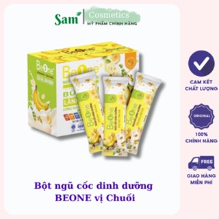 Bột ngũ cốc dinh dưỡng BEONE vị Chuối chính hãng Hộp 20 gói x 30g, hỗ trợ trẻ  biếng ăn, chậm tăng cân, ăn ngon miệng.