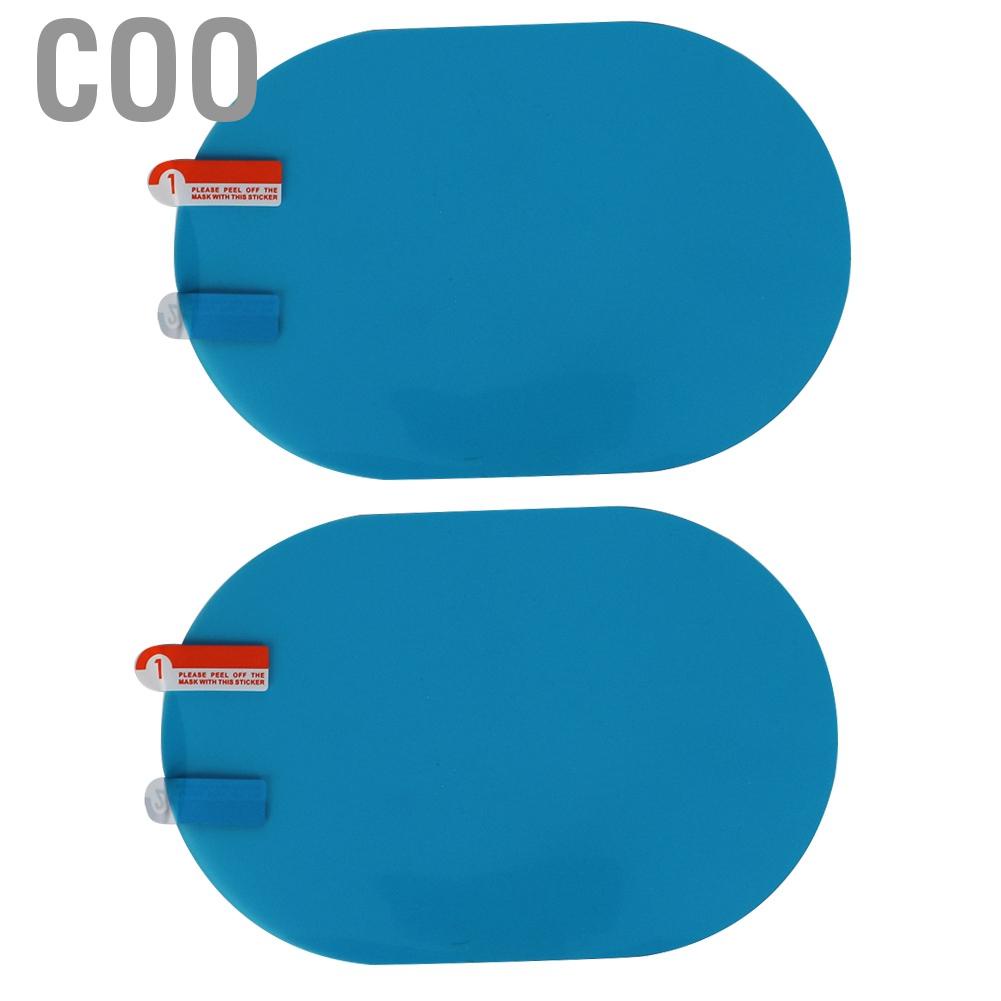 Coo Qii lu 2x PET 100x150mm Car Rearview Mirror Rainproof  -Fog Protective Film Rain