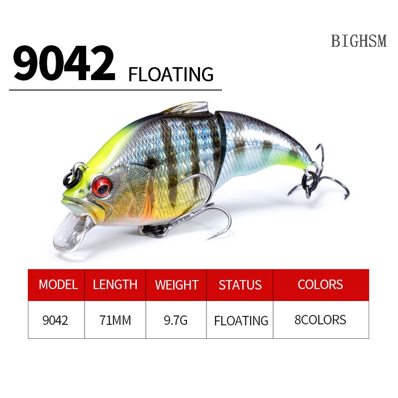 Bighsm Mồi Câu Cá Giả 71mm / 9.7g Chuyên Dụng skk