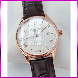 Đồng hồ nam chính hãng Frederique Constant - Máy cơ tự động - Kính Sapphire - Dây da NEW