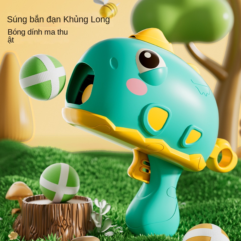 Súng Bắn Bóng Dính Hình Khủng Long Đồ Chơi Thể Thao Trong Nhà / Ngoài Trời Cho Trẻ Em