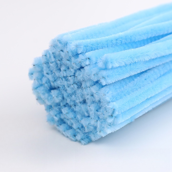 Set 300 Miếng Vải Sợi chenille 6mm * 30cm Làm Đồ Thủ Công Đa Dụng