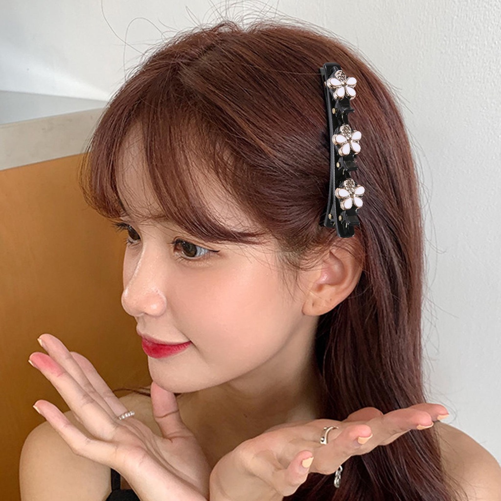 Kẹp Tóc Hai Lớp Phong Cách Hàn Quốc Xinh Xắn w7n1