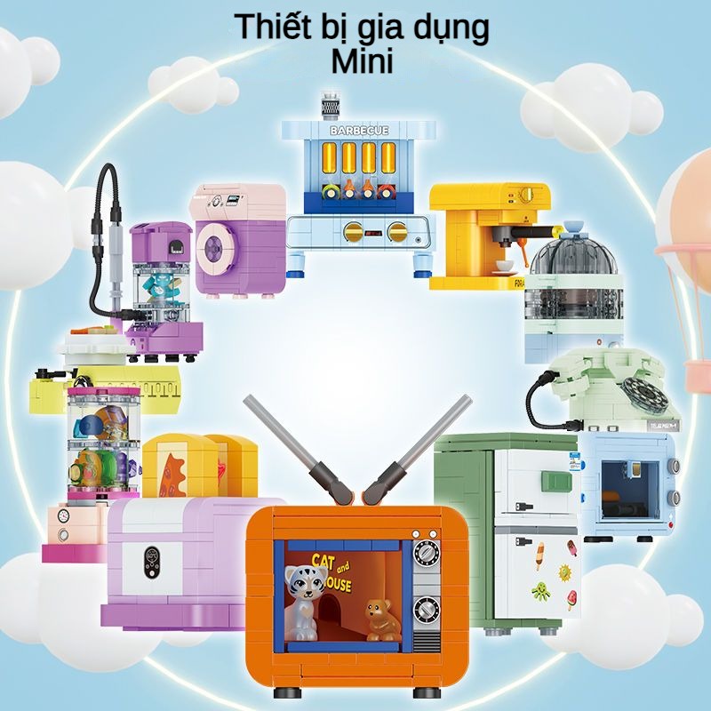 Bộ Đồ Chơi Lắp Ráp Quán Cà Phê mini Cho Bé Gái