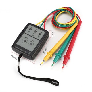 【adorb2】SP8030 3 Phase Rotation Sequence Indicator Meter Tester Detector 200V-480V