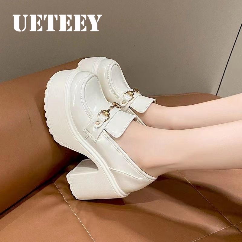 UETEEY  giày búp bê Mary Jane Lolita Đế da mềm đế êm thời trang Nhẹ nhàng Sang trọng Tự tin Điểm nhấn Tiện lợi FLF23B0PXB 46Z231118