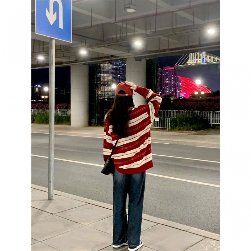 Áo Len ÁO Sweater DáNg RộNg Phong CáCh HàN QuốC ThờI Trang Thu ĐôNg Cho Nữ