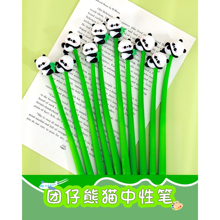 Cái bút Bút gel lắc gấu trúc khổng lồ dễ thương văn phòng phẩm sáng tạo đồ dùng học sinh Văn phòng phẩm quà  phần thưởng