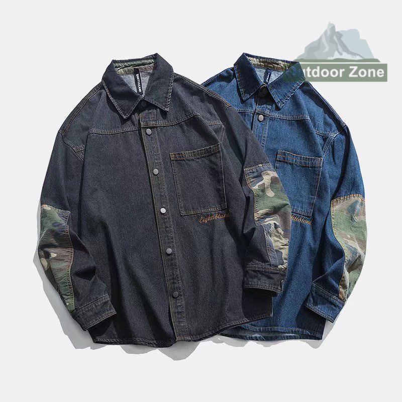 Áo Khoác denim Phong Cách Hàn Quốc Thời Trang Cho Nam