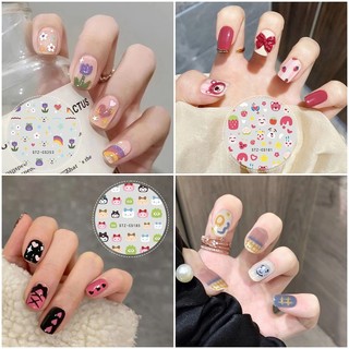 Thời Trang sticker Dán Móng Họa Tiết Hoa tulip 3d Độc Đáo