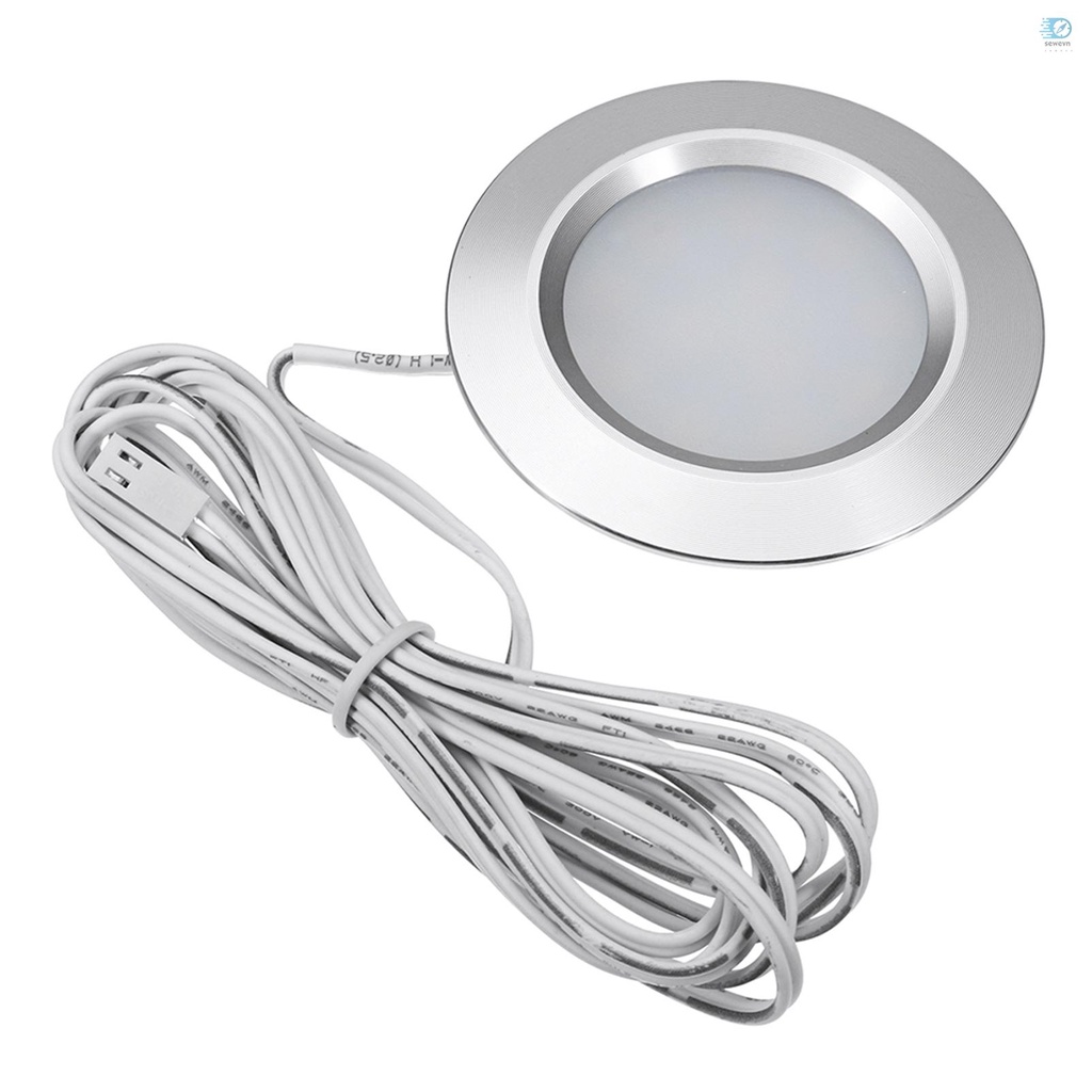 "12LED RV Boat Recessed Ceiling Light Round Shape Ultra-Thin Camper Interior Lighting"