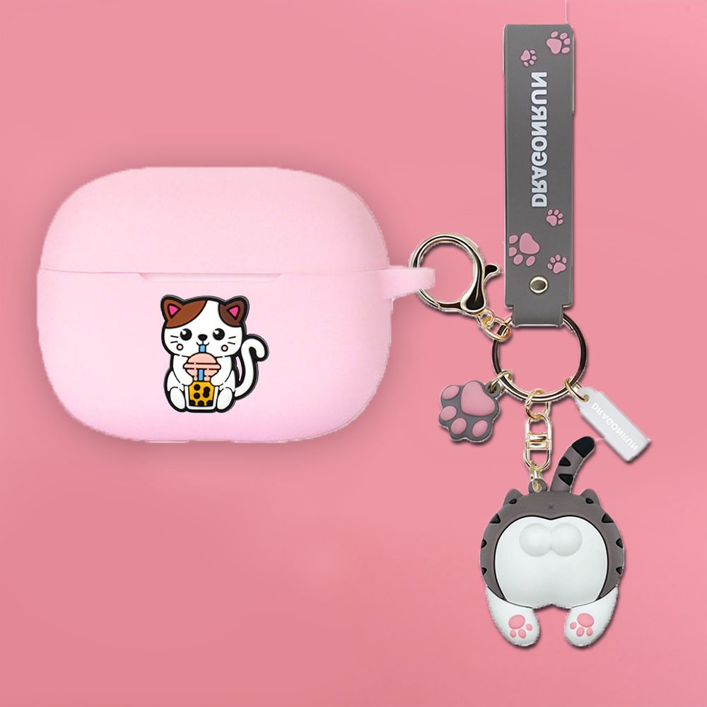 Hoạt Hình Ốp Điện Thoại silicone Hình Mèo / Chó / Bơ Cho sony wf-1000xm5 / sony xm5