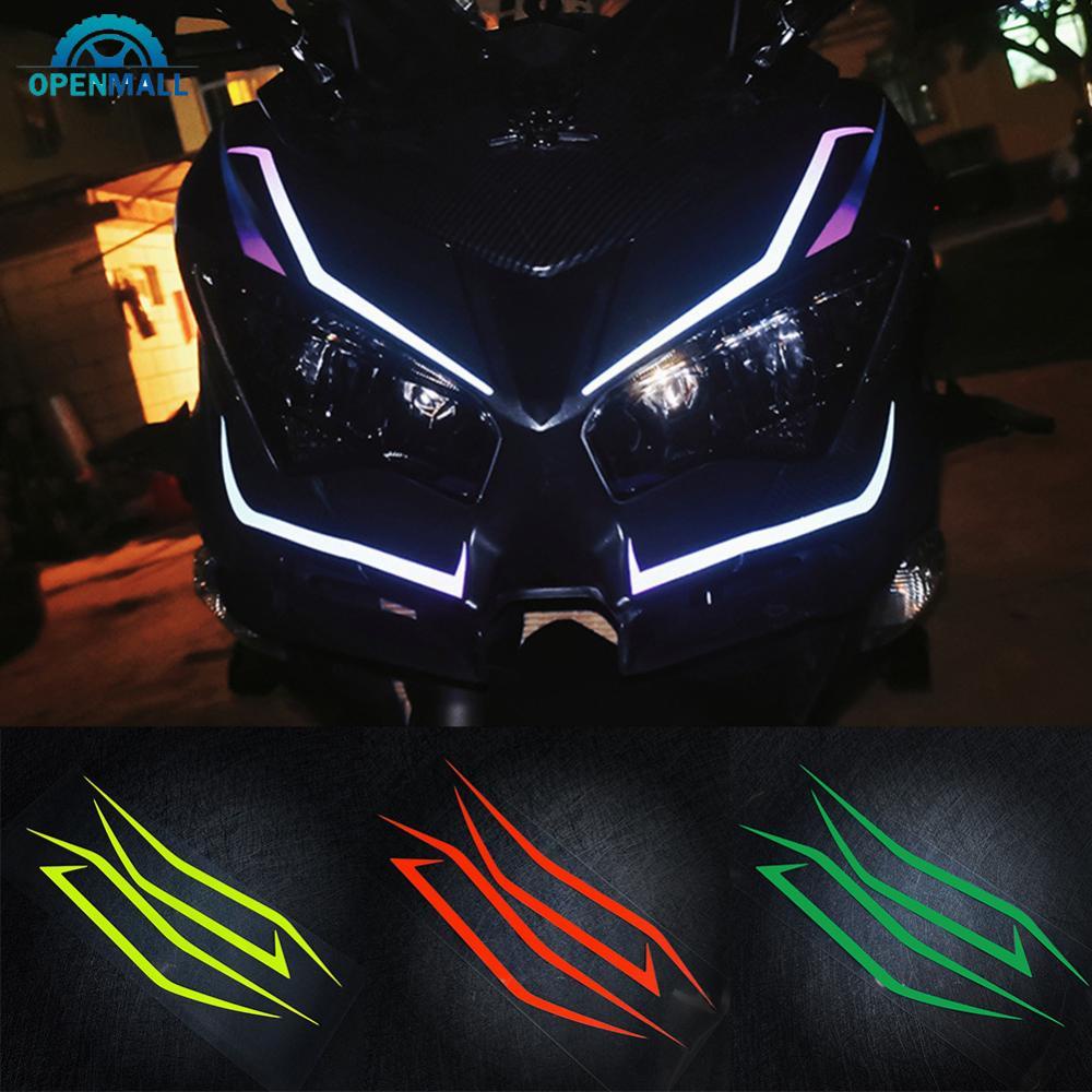 Topmall Set 4 Miếng Dán Phản Quang Chống Nước Trang Trí Thân Xe Mô Tô kawasaki ninja ninja ninja400 