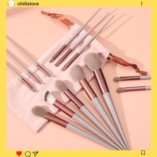 Bộ cọ trang điểm túi nhung 13 món - cọ trang điểm 8 chi tiết makeup chuyên nghiệp