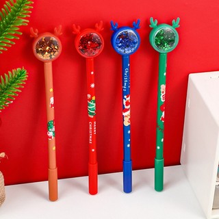 Bút Ký Tên 0.5mm Họa Tiết Hoạt Hình Giáng Sinh Dễ Thương Cho Bé