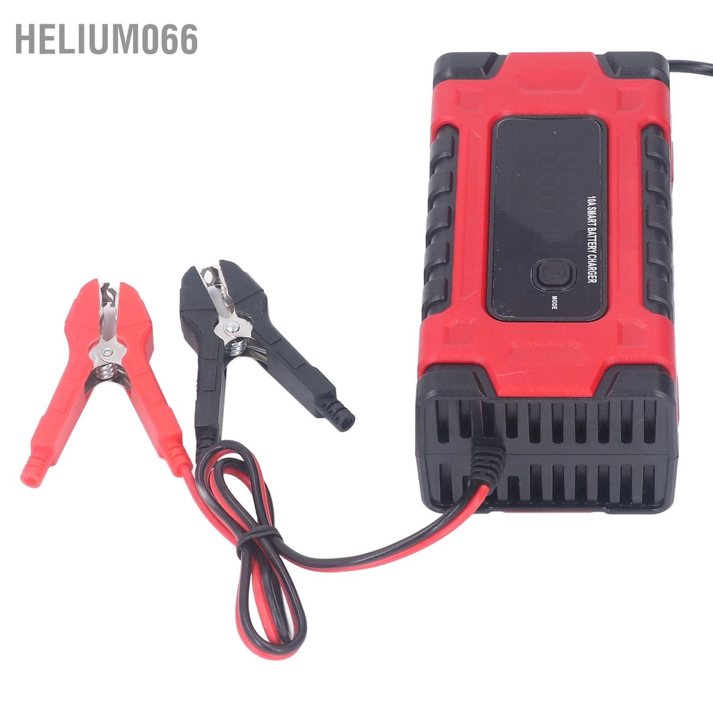 Helium066 Sạc Pin Ô Tô 12V 24V Cho Canxi Gel AGM Axit Ướt Màn Hình Lớn Hiển Thị Sửa Chữa Thông Minh Di Động AC100 ~ 240V