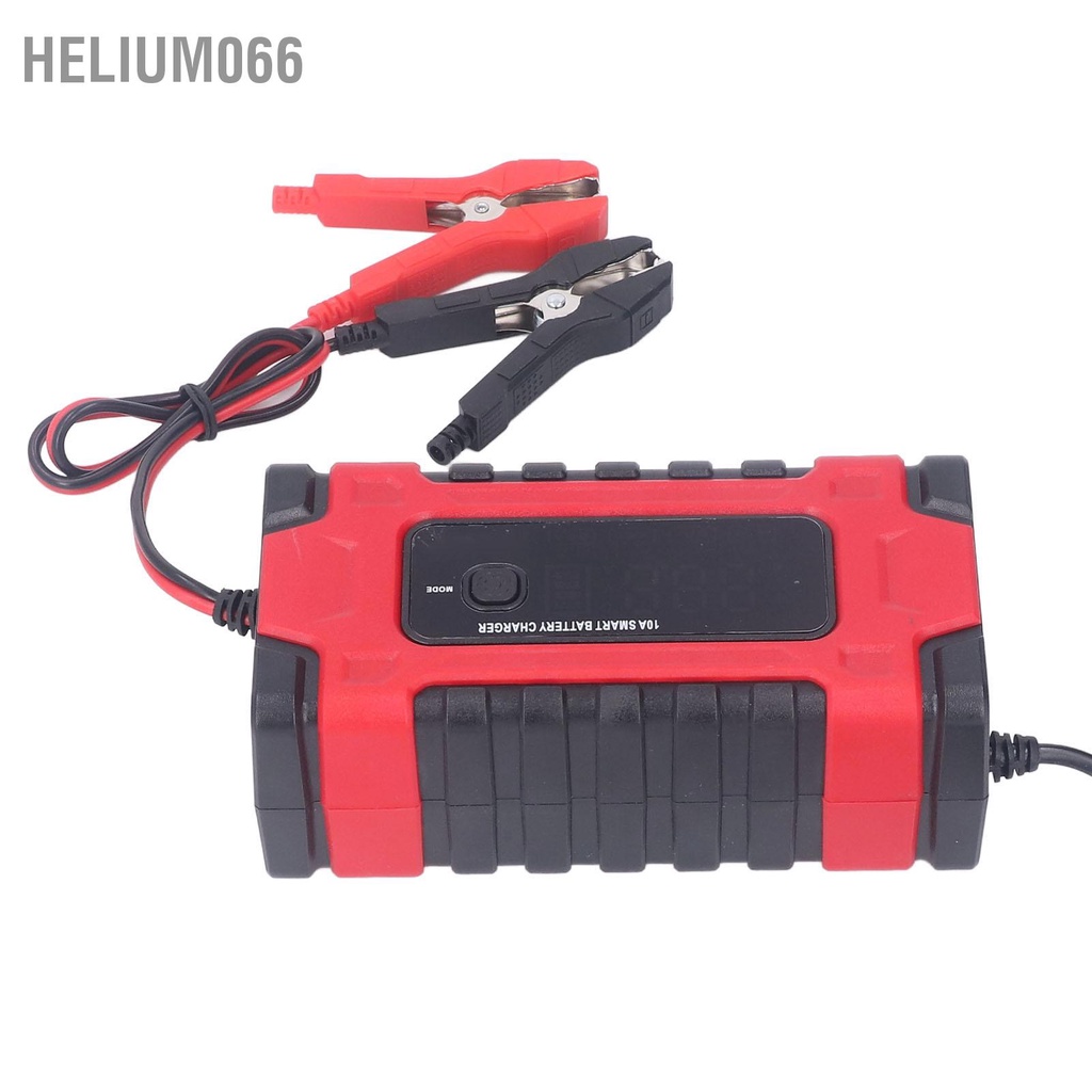 Helium066 Sạc Pin Ô Tô 12V 24V Cho Canxi Gel AGM Axit Ướt Màn Hình Lớn Hiển Thị Sửa Chữa Thông Minh Di Động AC100 ~ 240V