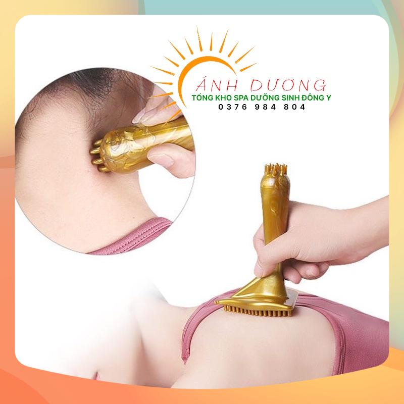 Bàn Chà Vàng Massage Body, Bàn Chải Đả Thông Kinh Lạc, Bàn Chải Body Spa Dưỡng Sinh Giá 1 Chiếc