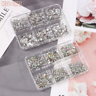 Hộp 6 Kích Cỡ Đính Đá Trang Trí Móng Tay Nghệ Thuật