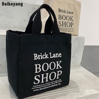 Túi Vải canvas mini Xách Tay Đựng Cơm Trưa Phong Cách Hàn Quốc Đơn Giản