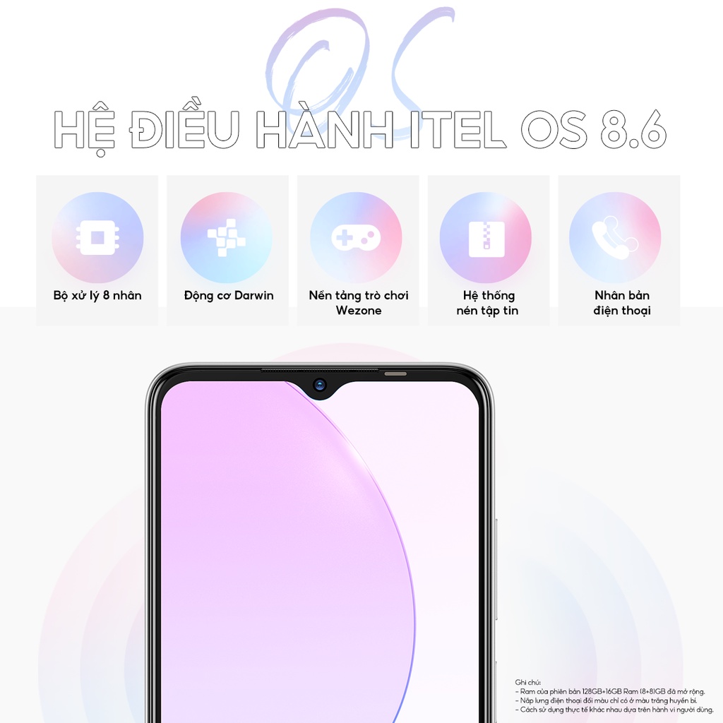 Điện Thoại Itel S23 16GB/256GB | Pin 5000mAh | 6.6 Inch | Camera 50MP | HÀNG CHÍNH HÃNG