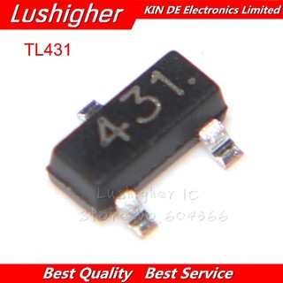 Set 100 linh kiện điều chỉnh điện áp tl431 sot tl431a sot-23 431 smd ic