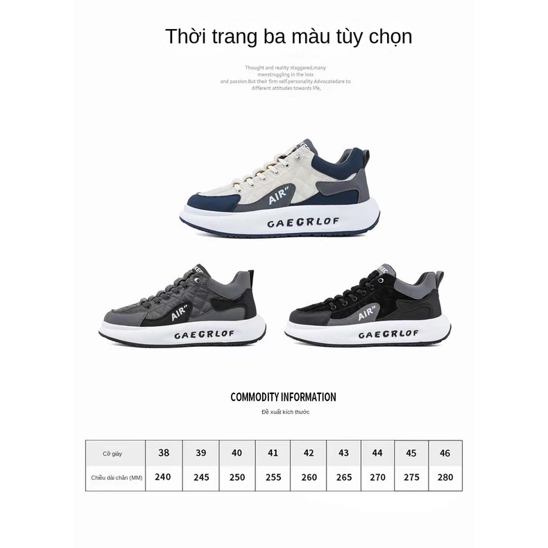 Giày Thể Thao Đế Dày Thời Trang Xuân Hè Cho Nam