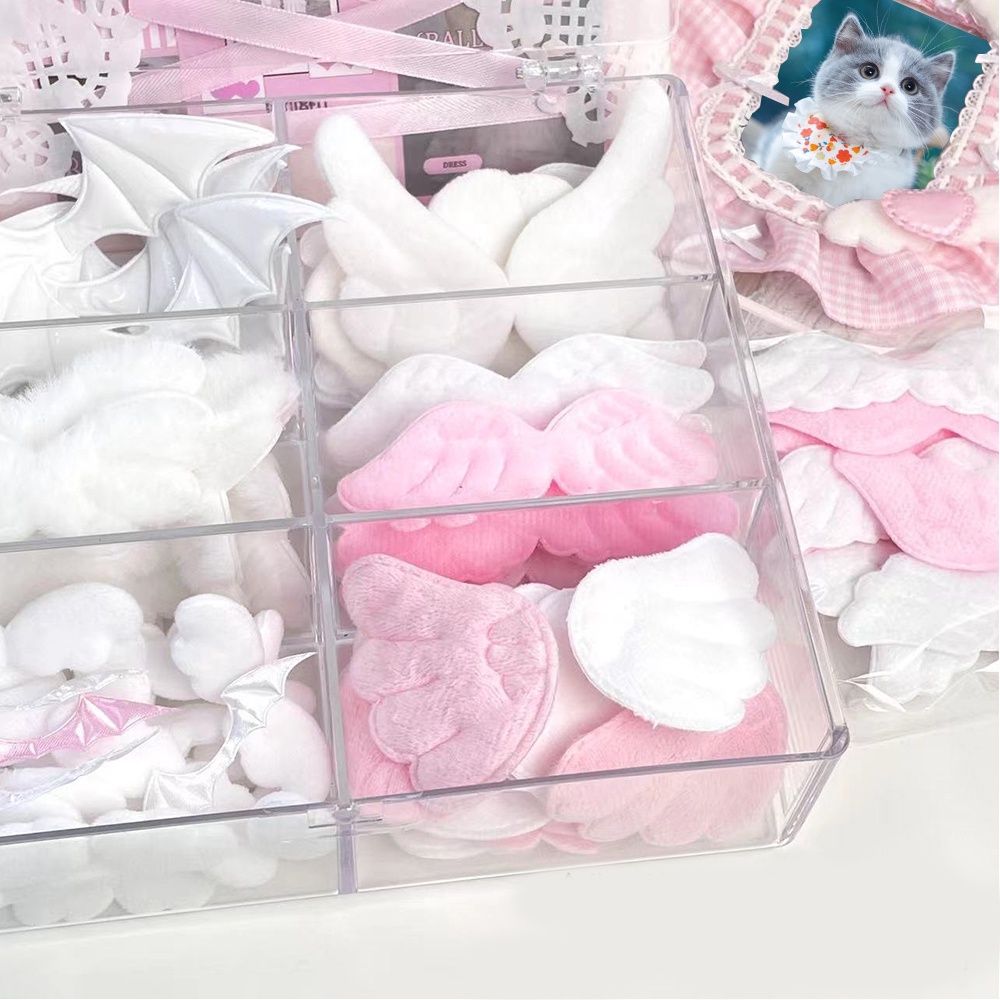 Vỏ Bọc Thẻ Quà Tặng Hình Đôi Cánh Nhồi Bông Màu Hồng Dễ Thương diy