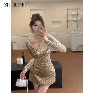 SHIHUIFEI Chic váy nữ Đầm Body Cho thời váy Phong cách xu hướng Thể thao hàn quốc WLQ23C0133 48Z231202