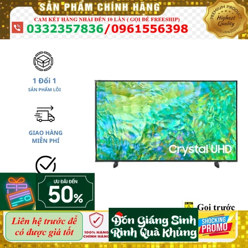 Tivi Samsung 43 inch Crystal UHD 4K CU8000 LH