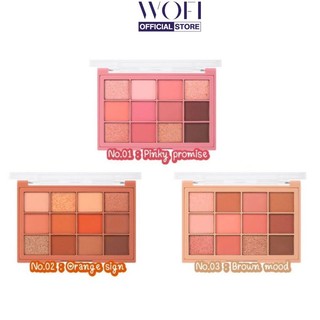Bảng phấn mắt 12 ô odbo multi look eye palette