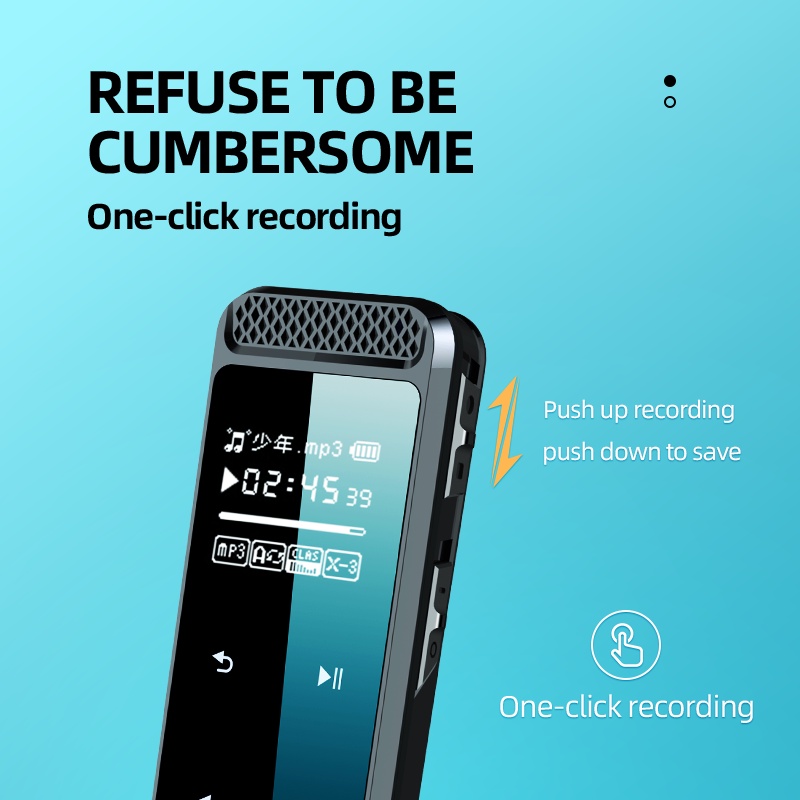 Máy Ghi Âm Kỹ Thuật Số mp3 32gb / 64gb / 128gb / 256gb Giảm Tiếng Ồn