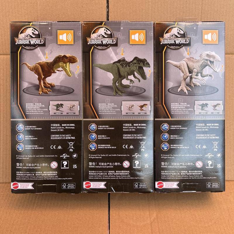 Mattel Đồ Chơi Mô Hình Khủng Long jurassic tyrannosaurus rex giganotosaurus