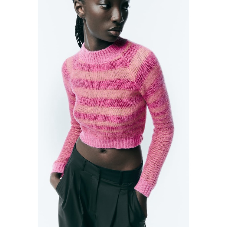 Áo len croptop Zara authentic