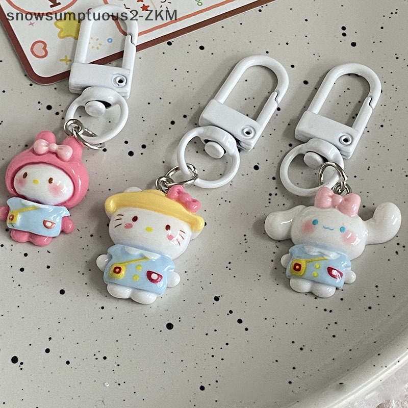 # Snow # Móc Chìa Khóa Trang Trí Xe Hơi / Túi Xách Hình sanrio Hoạt Hình my melody kitty Cinnamoroll Dễ Thương Nữ Tính
