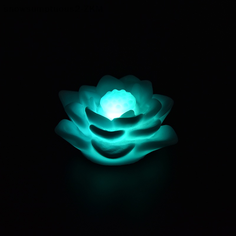 # Snow # Đèn led Hoa Sen Thay Đổi 7 Màu Lãng Mạn.