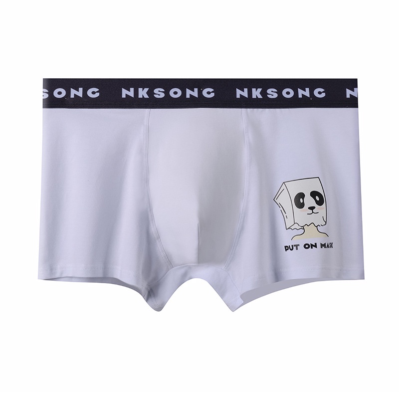 Quần Lót boxer cotton Thoáng Khí In Họa Tiết Hoạt Hình Đáng Yêu Cho Nam