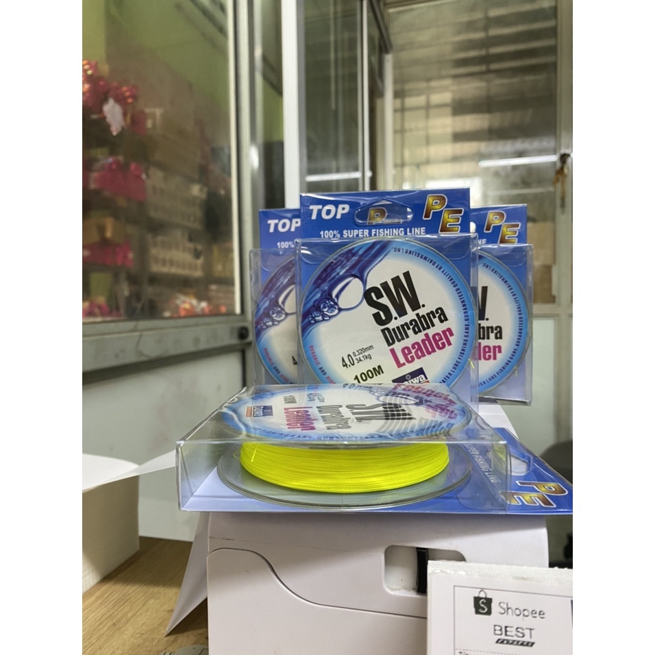 Dây dù câu cá SW daiwa vàng siêu bền , chắc khỏe 100m, dù SW
