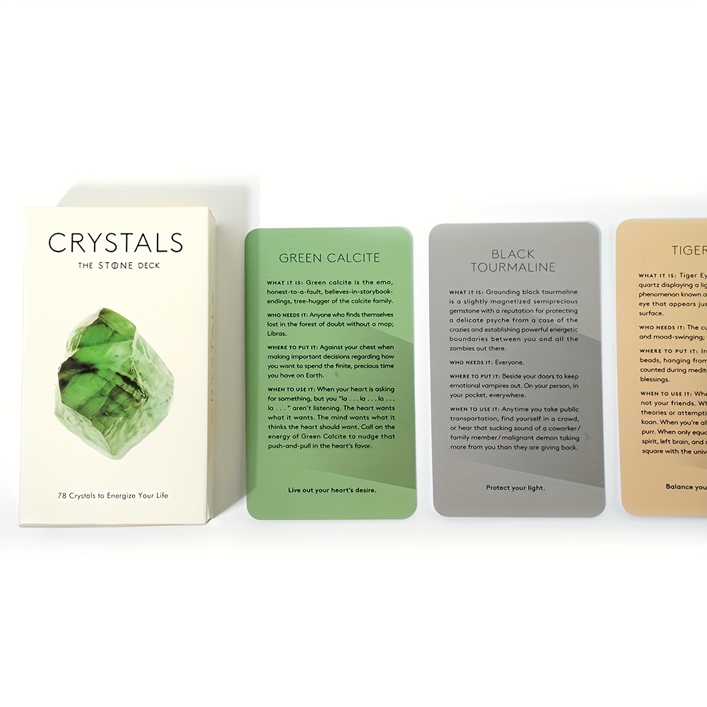 Crystals Bộ Bài tarot Đá - Một Boong Phân Chia Đẹp Mắt Cho Trò Chơi May Mắn Tại Gia Đình