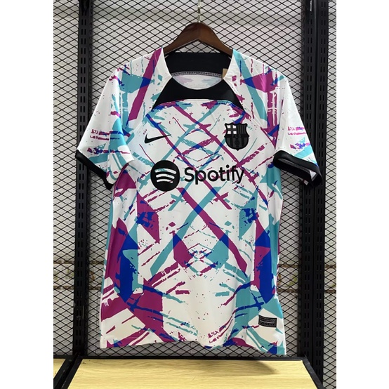 Bộ Đồ Đá Cuộn Phiên Bản Đặc Biệt jersey Phiên Bản fan 2324 barcelona pre match Cho Nam